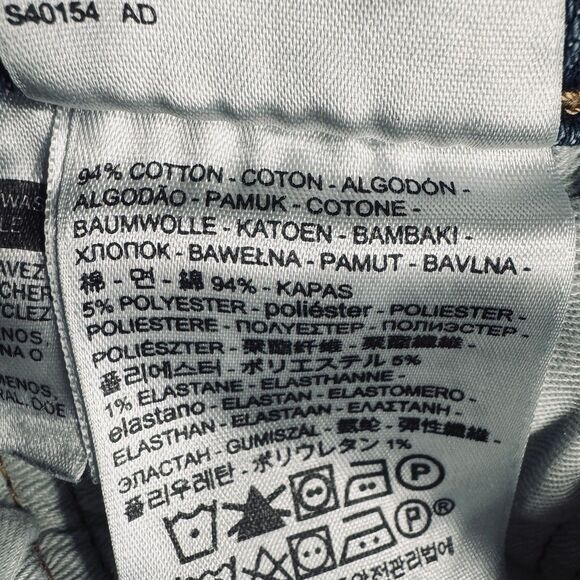 Levis 511 Slim Fit Tapered Jeans Mens 29x32 Measures 28x31 Blue Stretch Denim - Picture 5 of 12